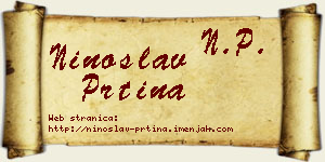 Ninoslav Prtina vizit kartica
